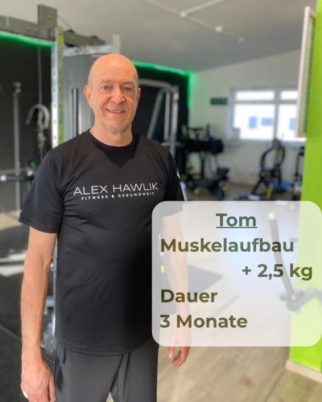 Kundenerfolg Tom mit Personal Trainer Alex Hawlik, individuelle Erfahrung