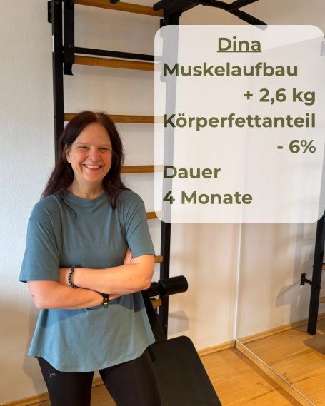 Kundenerfolg Dina mit Personal Trainer Alex Hawlik, individuelle Erfahrung