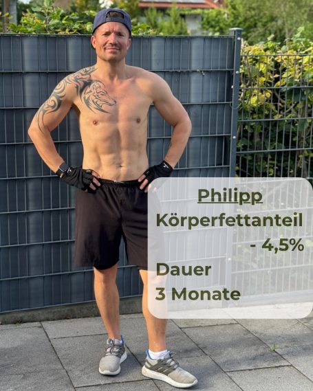 Kundenerfolg Philipp mit Personal Trainer Alex Hawlik, individuelle Erfahrung